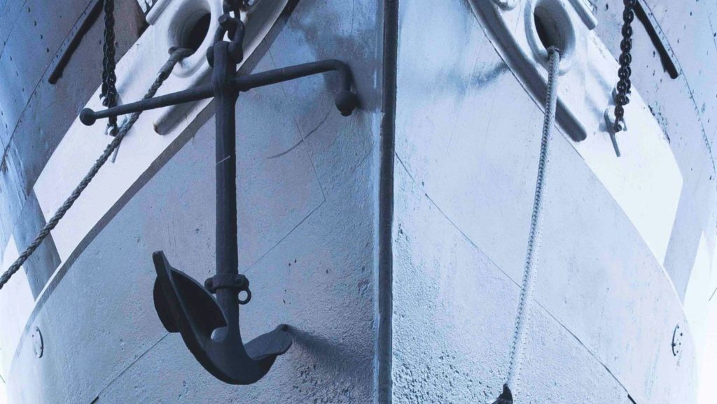 low angle photo of ship