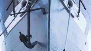 low angle photo of ship